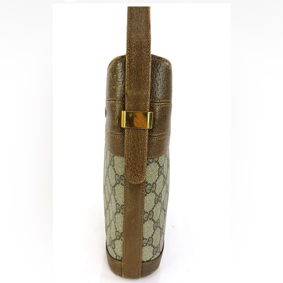 Gucci Beige and Brown Monogram Crossbody Bag - Picture 4 of 16